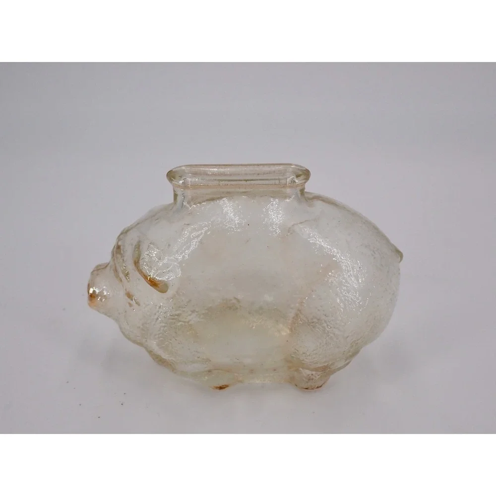 Vintage Peggie Bank Glass Yellow Orange Tone 3